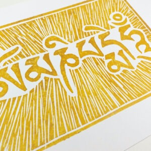 Autorský linoryt - mantra