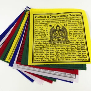 Modlitební praporky Čenrezig